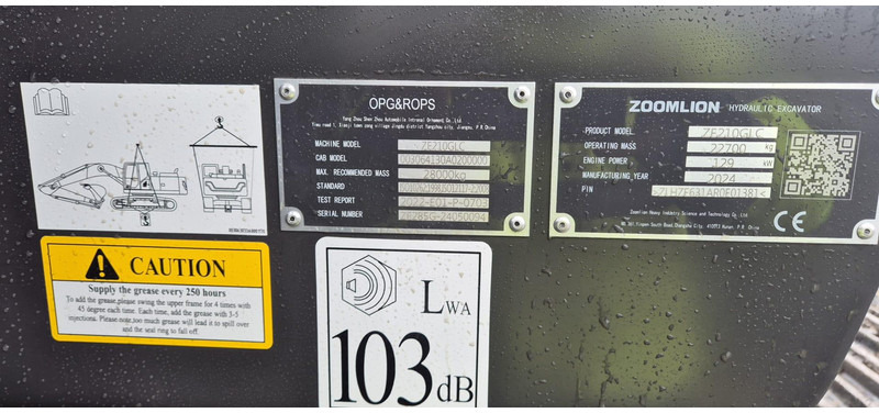 Новый Гусеничный экскаватор Zoomlion ZE210GLC: фото 10