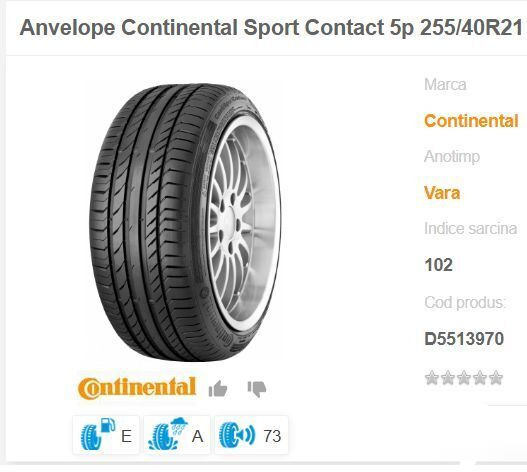 Continental NOI NOU ContisportContact 255 / 40 ZR 21 - Колесо: фото 1 Continental NOI NOU ContisportContact 255 / 40 ZR 21 - Колесо: фото 1