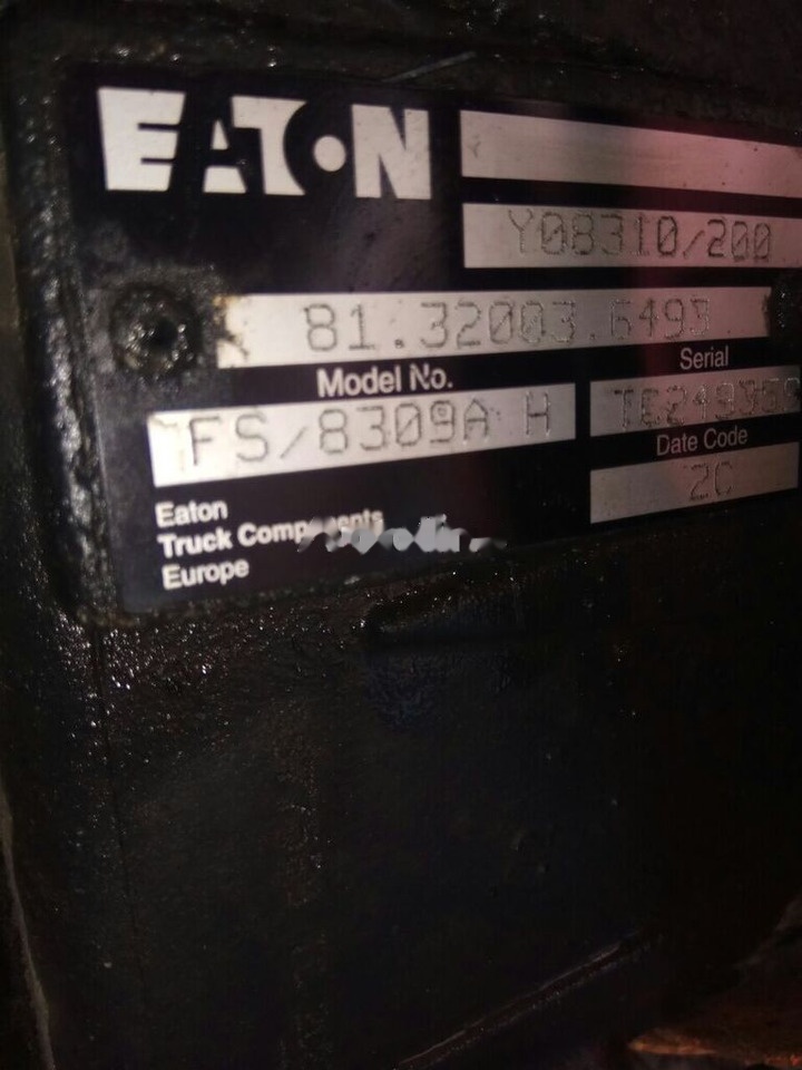 MAN fs8309AH 81320036493 - Коробка передач для Грузовиков: фото 1 MAN fs8309AH 81320036493 - Коробка передач для Грузовиков: фото 1