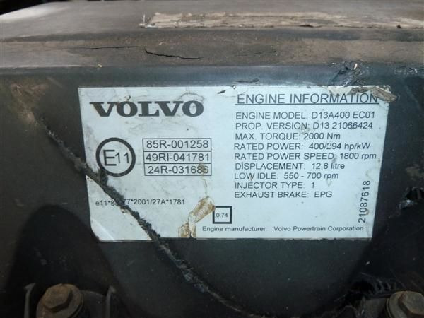 Volvo D13A400 EC01 Volvo FM, FMX - Двигатель для Грузовиков: фото 3 Volvo D13A400 EC01 Volvo FM, FMX - Двигатель для Грузовиков: фото 3