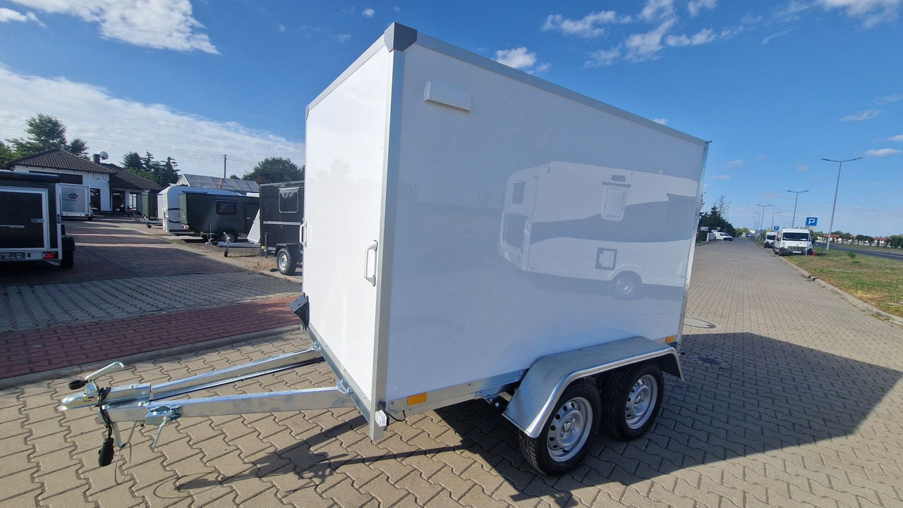 Nowa Przyczepa Furgon Kontener transportowy ABS 250 z rampą - Прицеп-фургон: фото 1 Nowa Przyczepa Furgon Kontener transportowy ABS 250 z rampą - Прицеп-фургон: фото 1