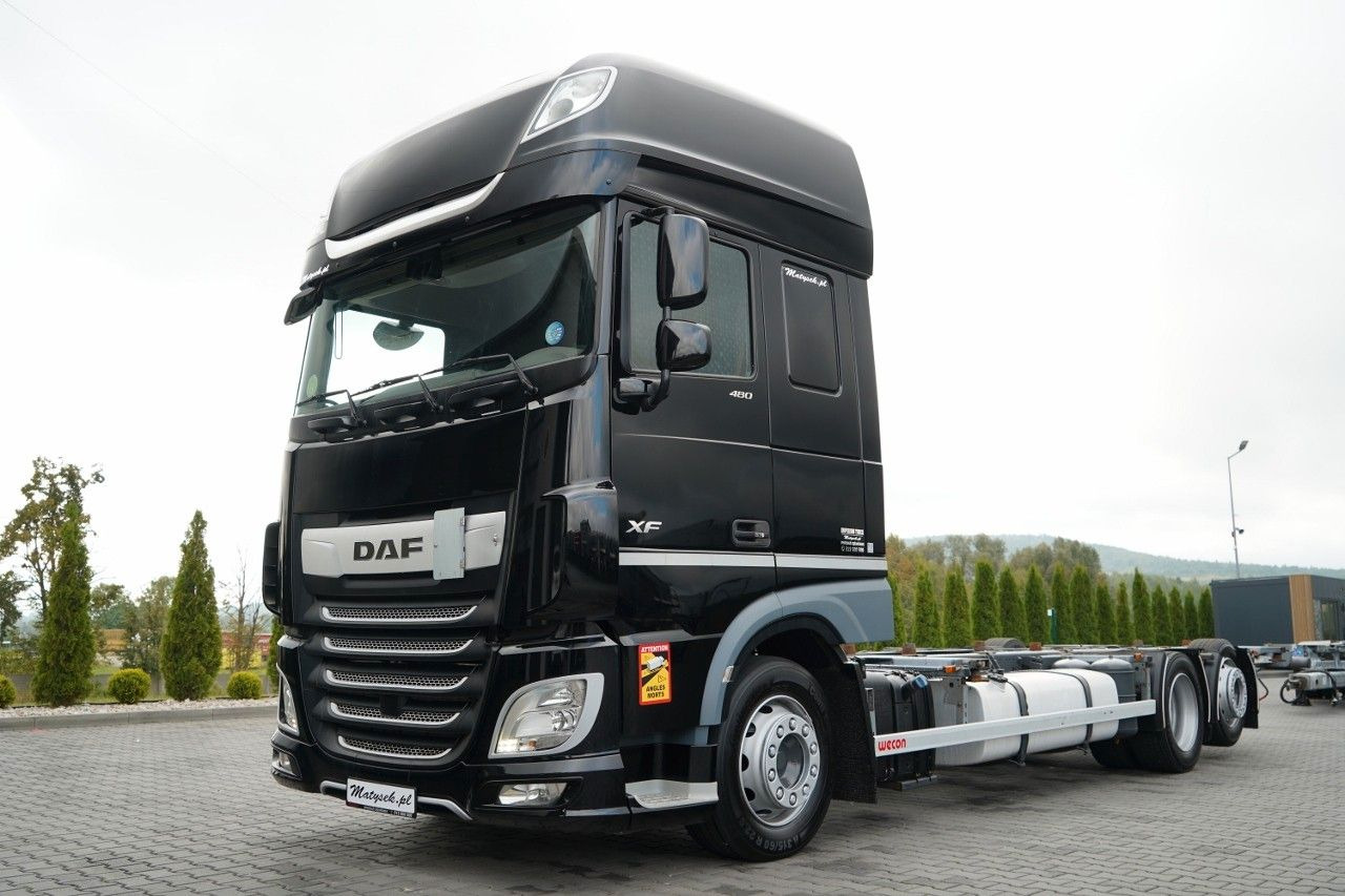 DAF XF 480 / BDF / 6X2 / SSC / I-PARK COOL / OŚ POD - Грузовик-контейнеровоз/ Сменный кузов: фото 2 DAF XF 480 / BDF / 6X2 / SSC / I-PARK COOL / OŚ POD - Грузовик-контейнеровоз/ Сменный кузов: фото 2
