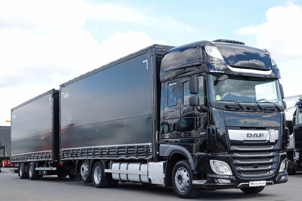 DAF XF 480 / ZESTAW TANDEM / 120 M3 / PRZEJAZDOWY / - Тентованный грузовик: фото 4 DAF XF 480 / ZESTAW TANDEM / 120 M3 / PRZEJAZDOWY / - Тентованный грузовик: фото 4