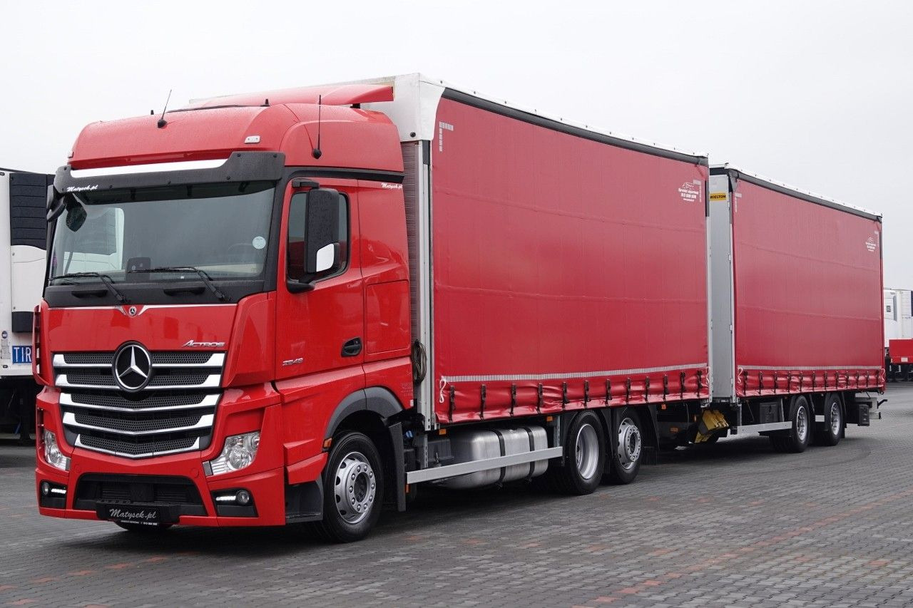Mercedes-Benz ACTROS 2548 / ZESTAW TANDEM 120 M3 / PRZEJAZDOWY - Тентованный грузовик: фото 5 Mercedes-Benz ACTROS 2548 / ZESTAW TANDEM 120 M3 / PRZEJAZDOWY - Тентованный грузовик: фото 5