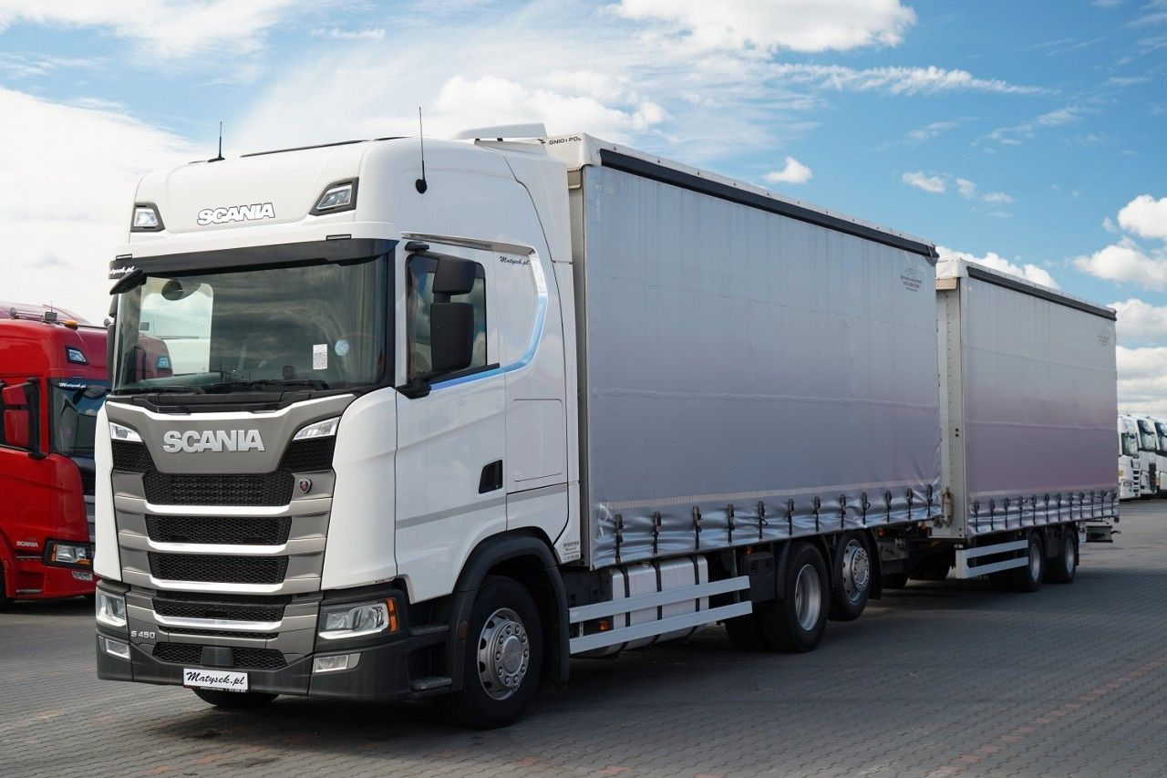Scania S 450 / ZESTAW TANDEM / 120 M3 / I-PARK COOL Scania S 450 / ZESTAW TANDEM / 120 M3 / PO KONTRAKCIE S - Тентованный грузовик: фото 4 Scania S 450 / ZESTAW TANDEM / 120 M3 / I-PARK COOL Scania S 450 / ZESTAW TANDEM / 120 M3 / PO KONTRAKCIE S - Тентованный грузовик: фото 4