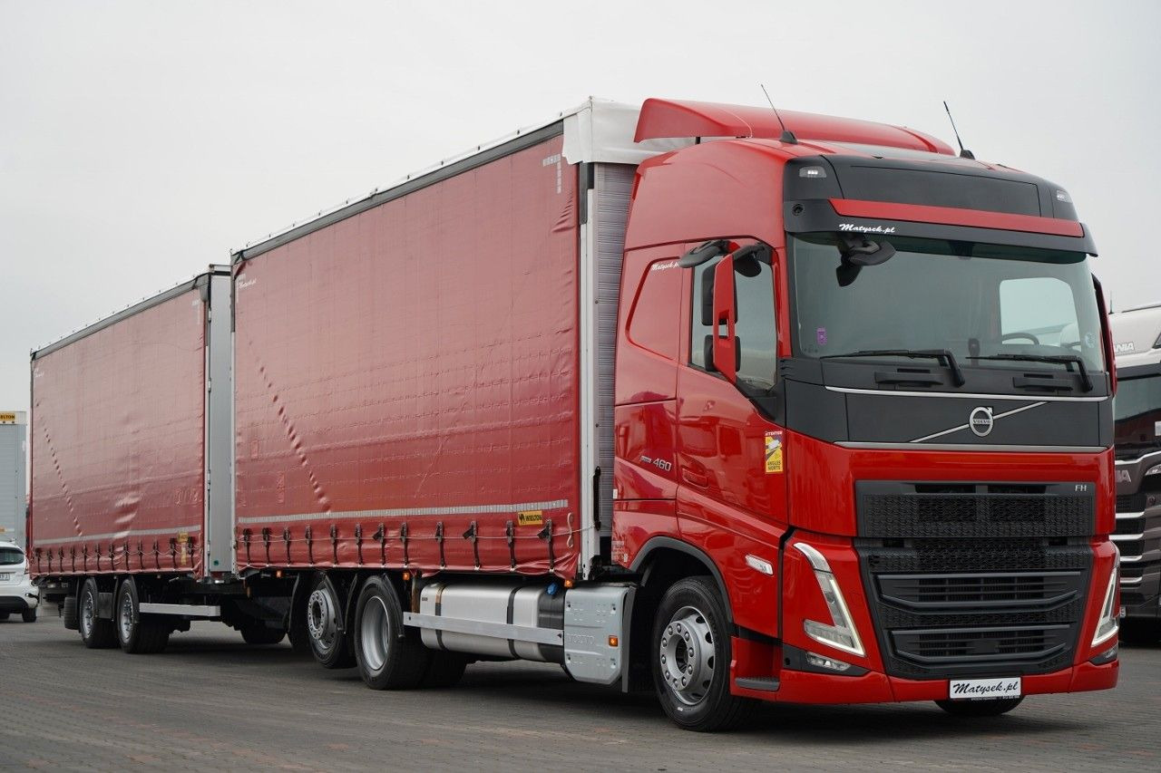 Volvo FH 460 / ZESTAW TANDEM / 120 M3 / PRZEJAZDOWY / - Тентованный грузовик: фото 1 Volvo FH 460 / ZESTAW TANDEM / 120 M3 / PRZEJAZDOWY / - Тентованный грузовик: фото 1