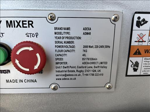 Пищевое оборудование Adexa ADM40 Planetary mixer: фото 6