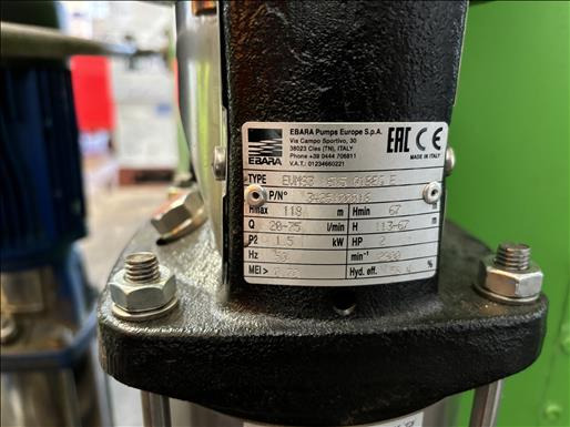 Ebara EVMS3 Vertical multistage pump - Пищевое оборудование: фото 3 Ebara EVMS3 Vertical multistage pump - Пищевое оборудование: фото 3
