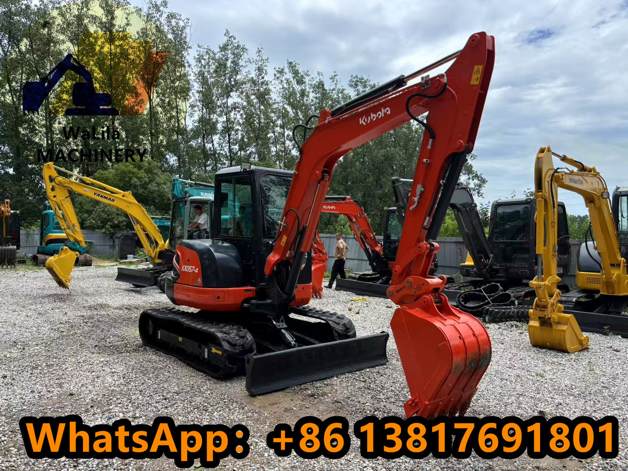 KUBOTA Kubota Kx057 rubber crawler excavator - Мини-экскаватор: фото 2 KUBOTA Kubota Kx057 rubber crawler excavator - Мини-экскаватор: фото 2