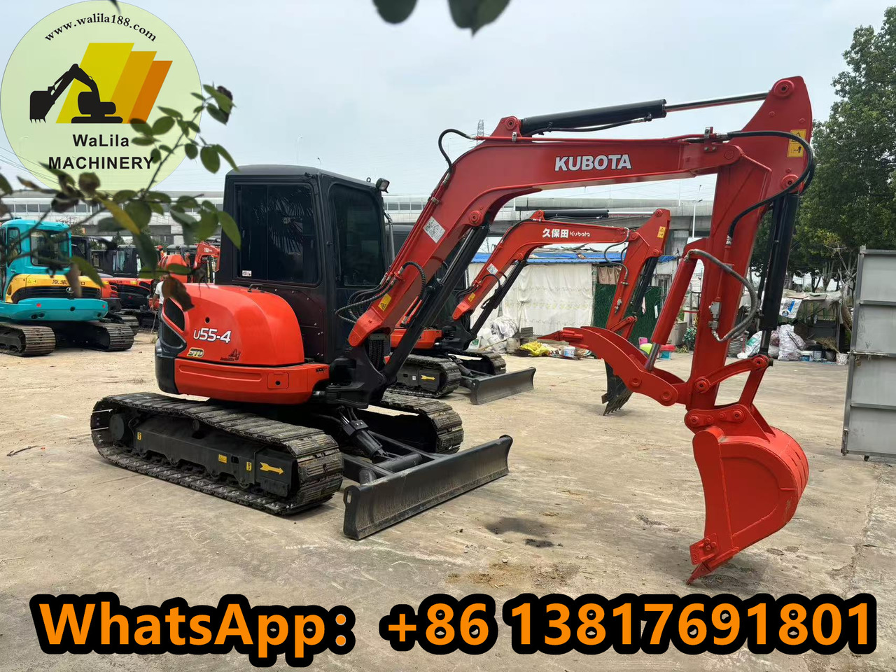 Мини-экскаватор KUBOTA Kubota U55-4 excavator[ Nice]: фото 6