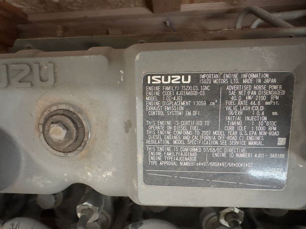 Isuzu CC-4JG1 ENGINE - Двигатель для Строительной техники: фото 4 Isuzu CC-4JG1 ENGINE - Двигатель для Строительной техники: фото 4