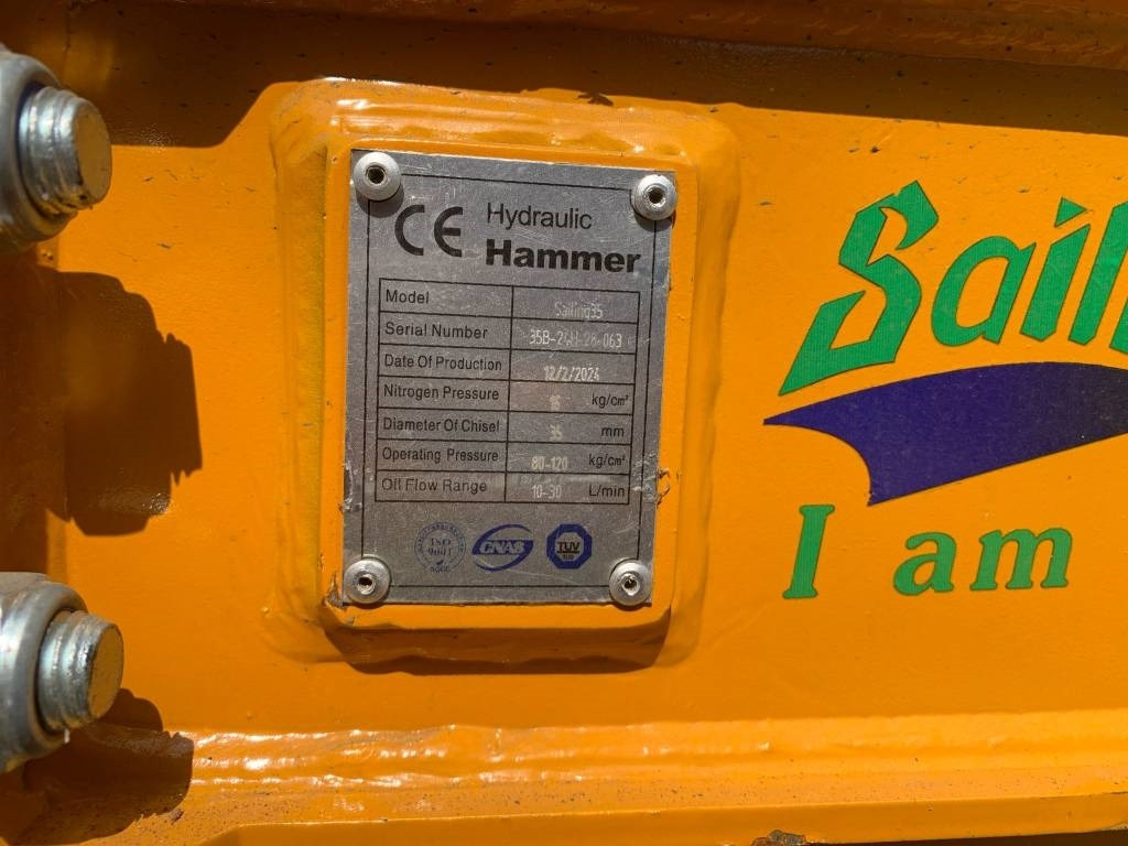 Sailing 35 Hydraulic Breaker - Гидромолот для Строительной техники: фото 3 Sailing 35 Hydraulic Breaker - Гидромолот для Строительной техники: фото 3