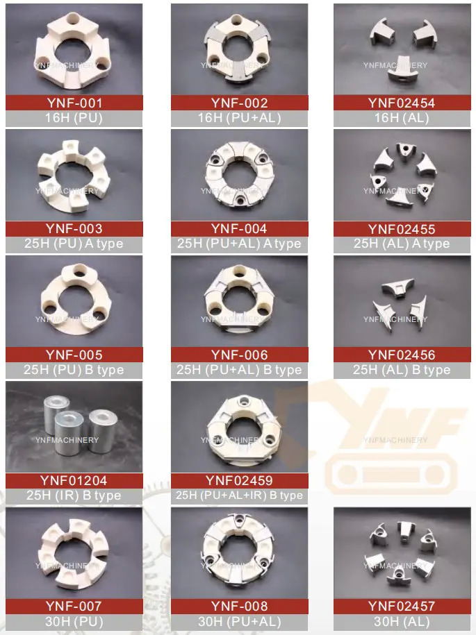 YNF Excavator Hydraulic Pump Coupling 16H 25H 30H 35H 40H 45H 50H 90H 110H 140H 160H 240H Flexible Rubber Coupling Assy - Сцепление и запчасти: фото 5 YNF Excavator Hydraulic Pump Coupling 16H 25H 30H 35H 40H 45H 50H 90H 110H 140H 160H 240H Flexible Rubber Coupling Assy - Сцепление и запчасти: фото 5