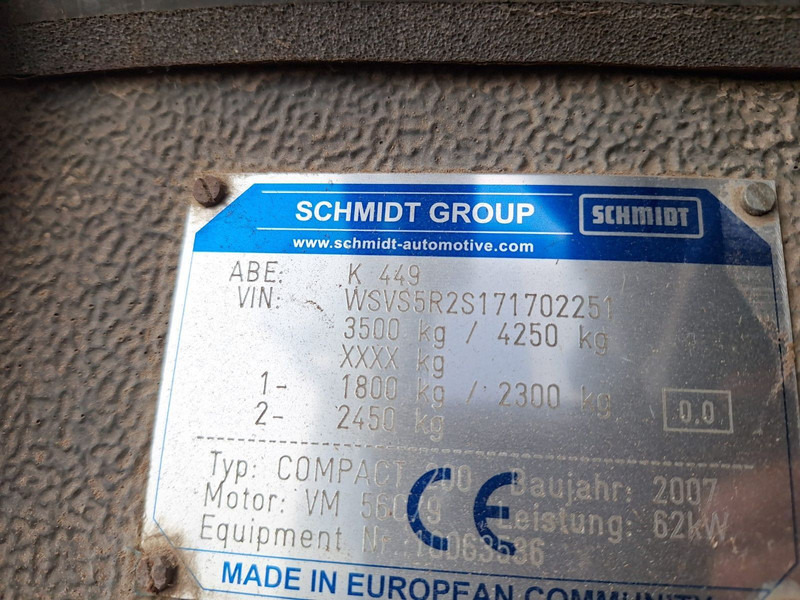 Подметально-уборочная машина Schmidt Hagen Kehrmaschine K449: фото 8 Подметально-уборочная машина Schmidt Hagen Kehrmaschine K449: фото 8