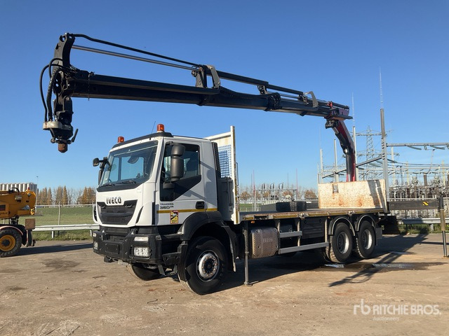 2017 Iveco AD860T 2017 Palfinger on 6x4 Flatbed Truck with Crane - Грузовик бортовой/ Платформа, Автоманипулятор: фото 1 2017 Iveco AD860T 2017 Palfinger on 6x4 Flatbed Truck with Crane - Грузовик бортовой/ Платформа, Автоманипулятор: фото 1