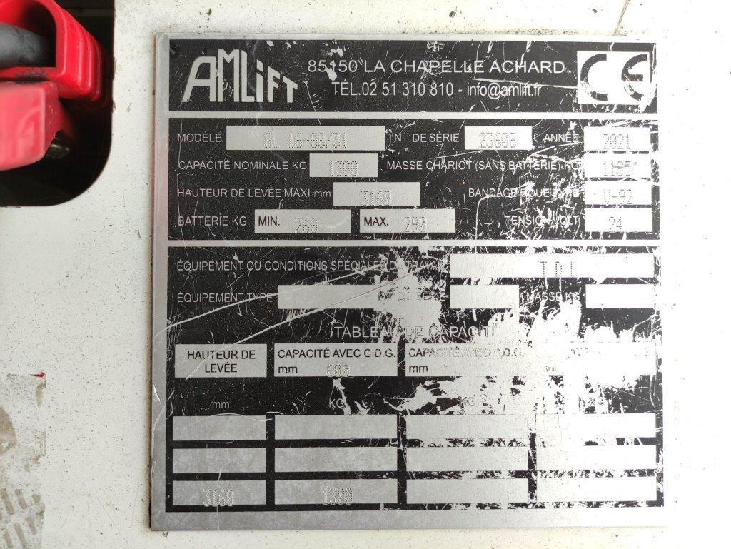 Amlift GL16-08/31 - Штабелер: фото 5 Amlift GL16-08/31 - Штабелер: фото 5