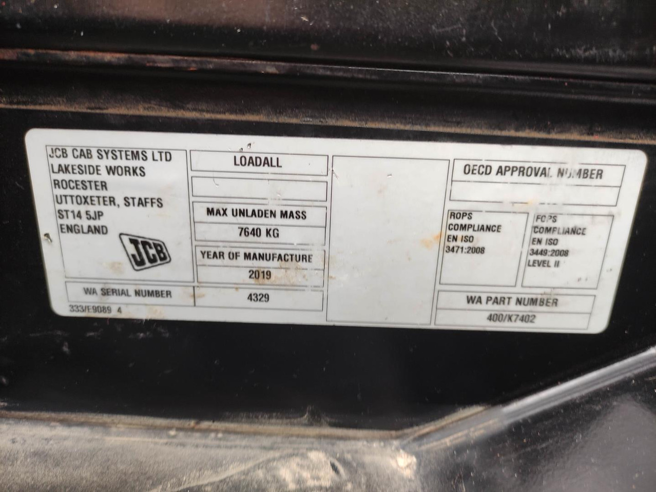 Телескопический погрузчик JCB 525-60 Hi Viz: фото 8