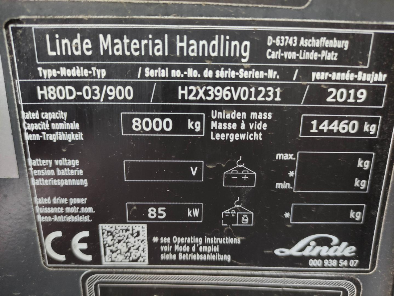 Дизельный погрузчик Linde H80D-03/900-EVO (M): фото 6 Дизельный погрузчик Linde H80D-03/900-EVO (M): фото 6