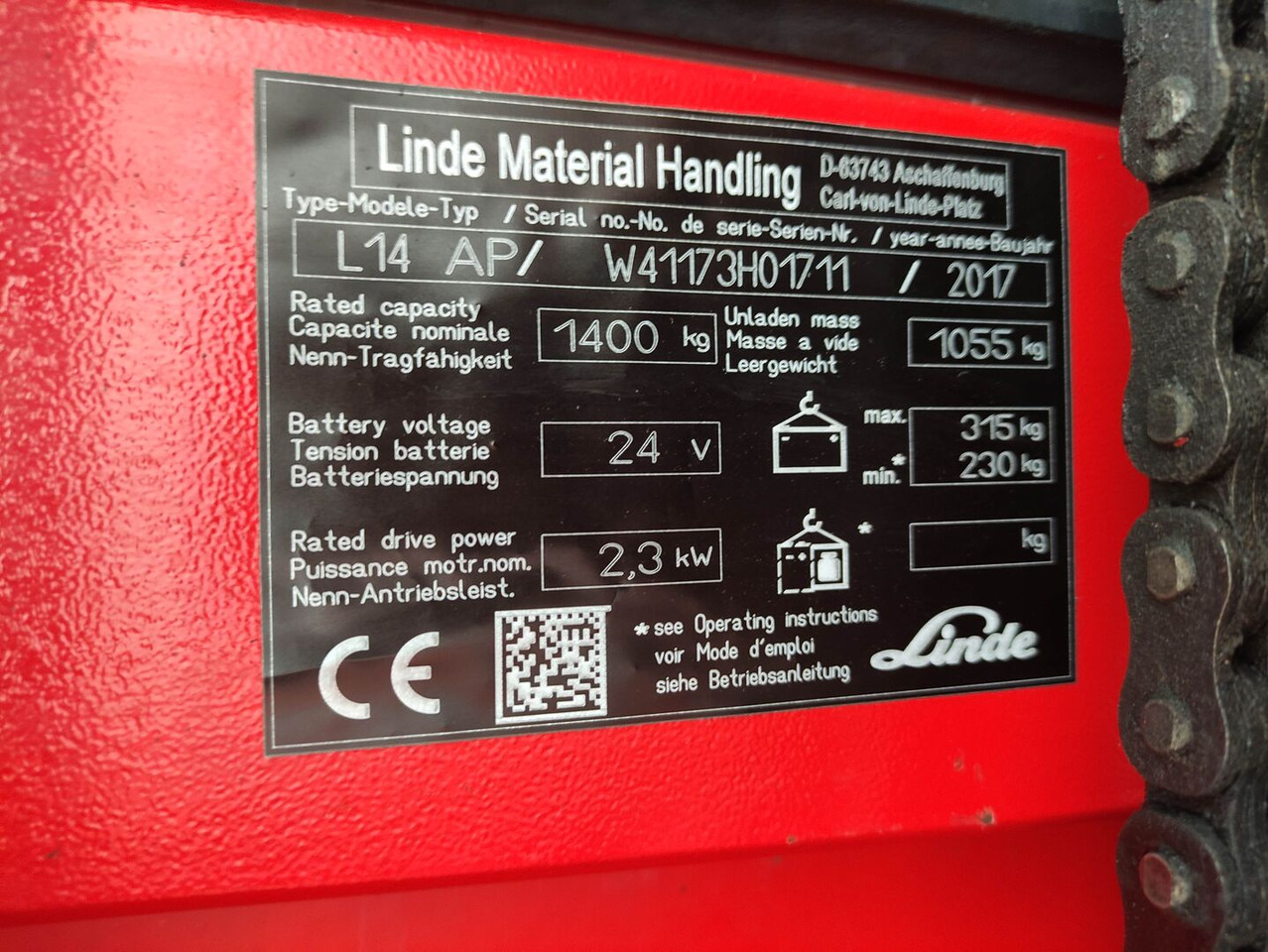 Linde L14 APi (LACK NEU) - Штабелер: фото 5 Linde L14 APi (LACK NEU) - Штабелер: фото 5