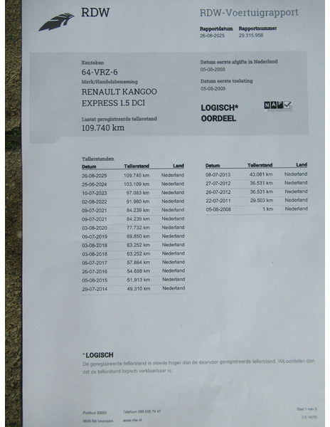 Легковой фургон Renault Kangoo Express 1.5 dCi 70 Express Imperiaal: фото 12 Легковой фургон Renault Kangoo Express 1.5 dCi 70 Express Imperiaal: фото 12