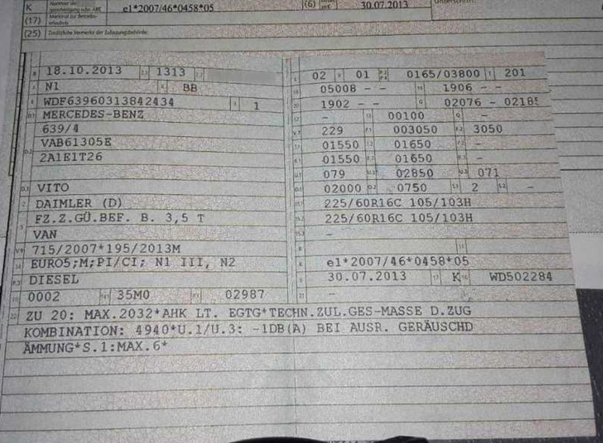 Mercedes-Benz Vito V6 165 KW 224 PS KLIMA Standheiz. SHZ TEMPO в лизинг Mercedes-Benz Vito V6 165 KW 224 PS KLIMA Standheiz. SHZ TEMPO: фото 23 Mercedes-Benz Vito V6 165 KW 224 PS KLIMA Standheiz. SHZ TEMPO в лизинг Mercedes-Benz Vito V6 165 KW 224 PS KLIMA Standheiz. SHZ TEMPO: фото 23