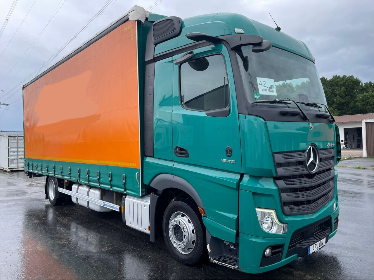 Mercedes-Benz Actros 1845 Pritsche+Plane/Retarder/MirrorCams - Тентованный грузовик: фото 1 Mercedes-Benz Actros 1845 Pritsche+Plane/Retarder/MirrorCams - Тентованный грузовик: фото 1