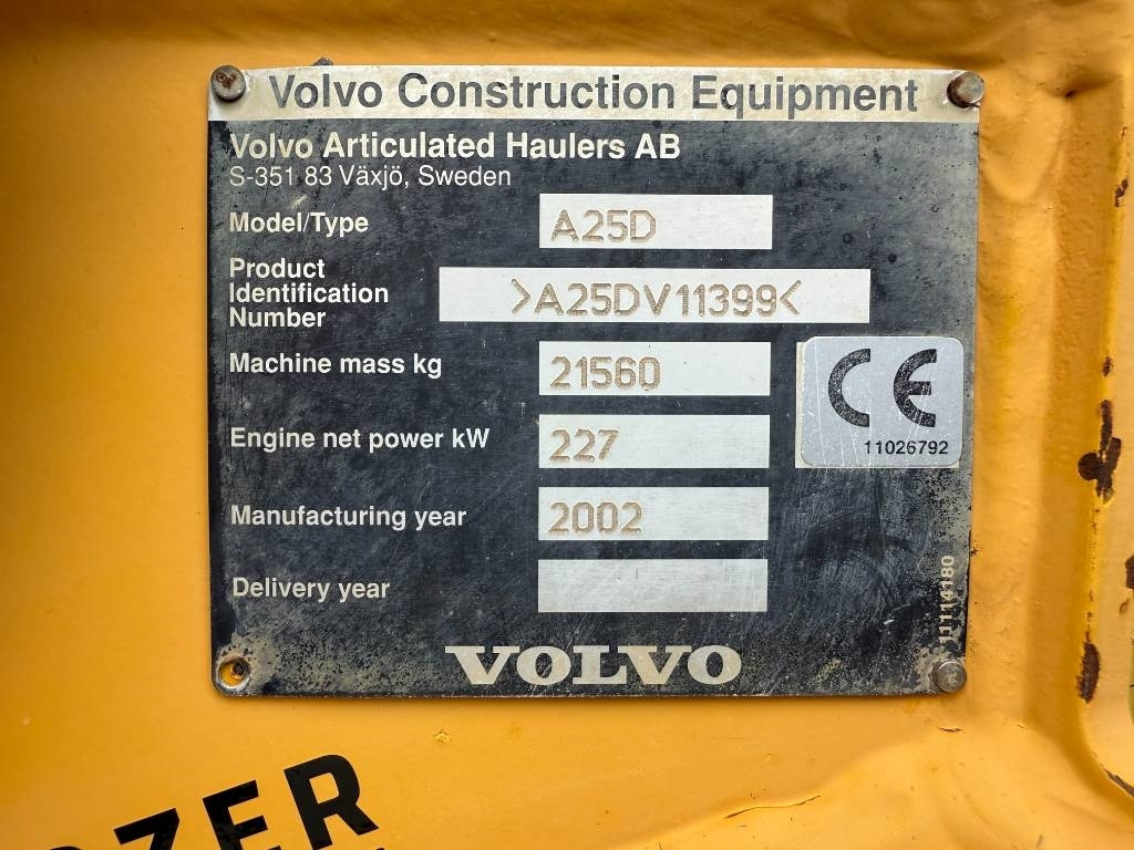 Сочленённый самосвал Volvo A 25 D: фото 7