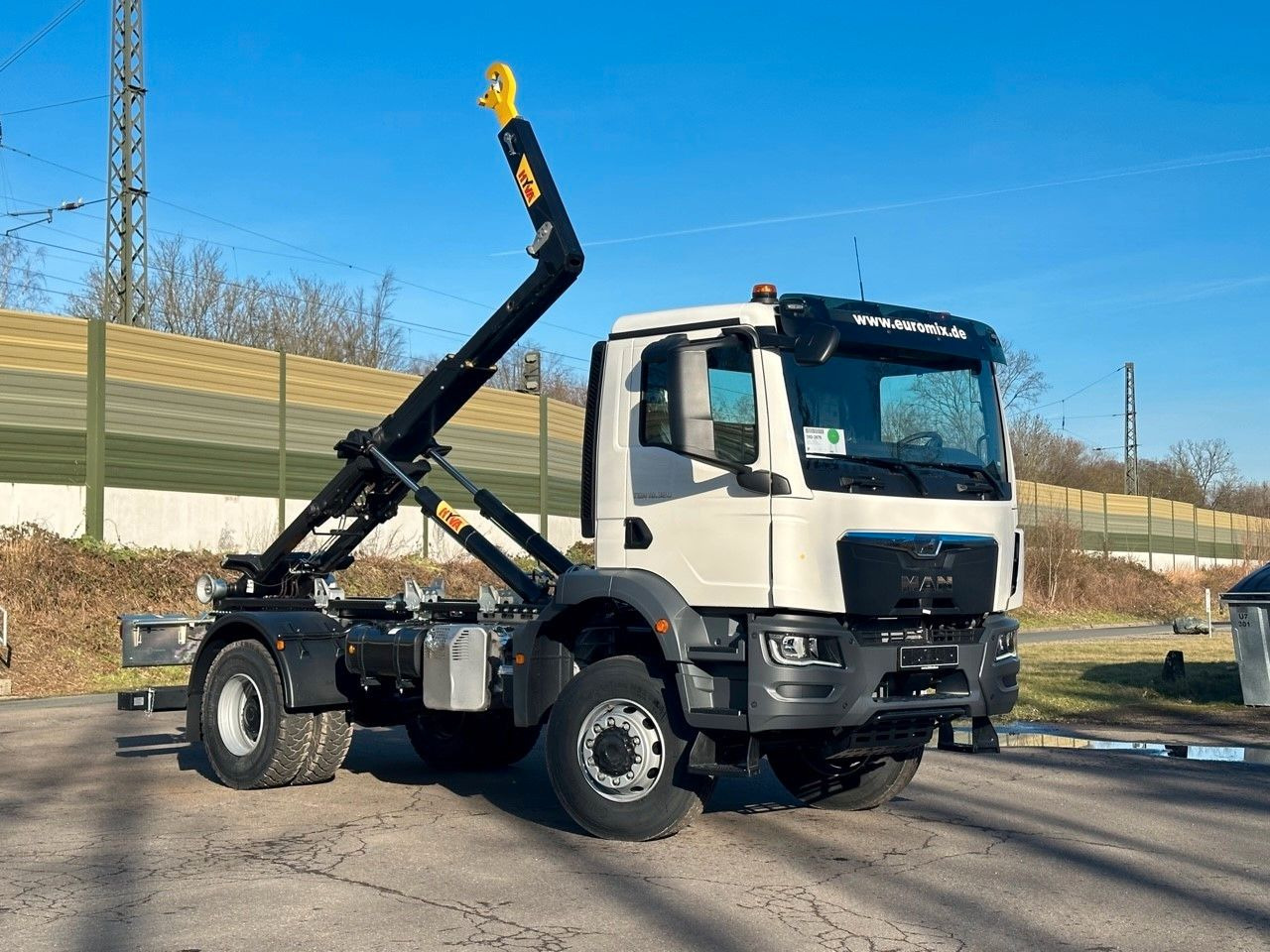 Крюковой мультилифт, Автоманипулятор MAN TGM 18.320 4x4 Euro 6e Hyva 12-45: фото 10