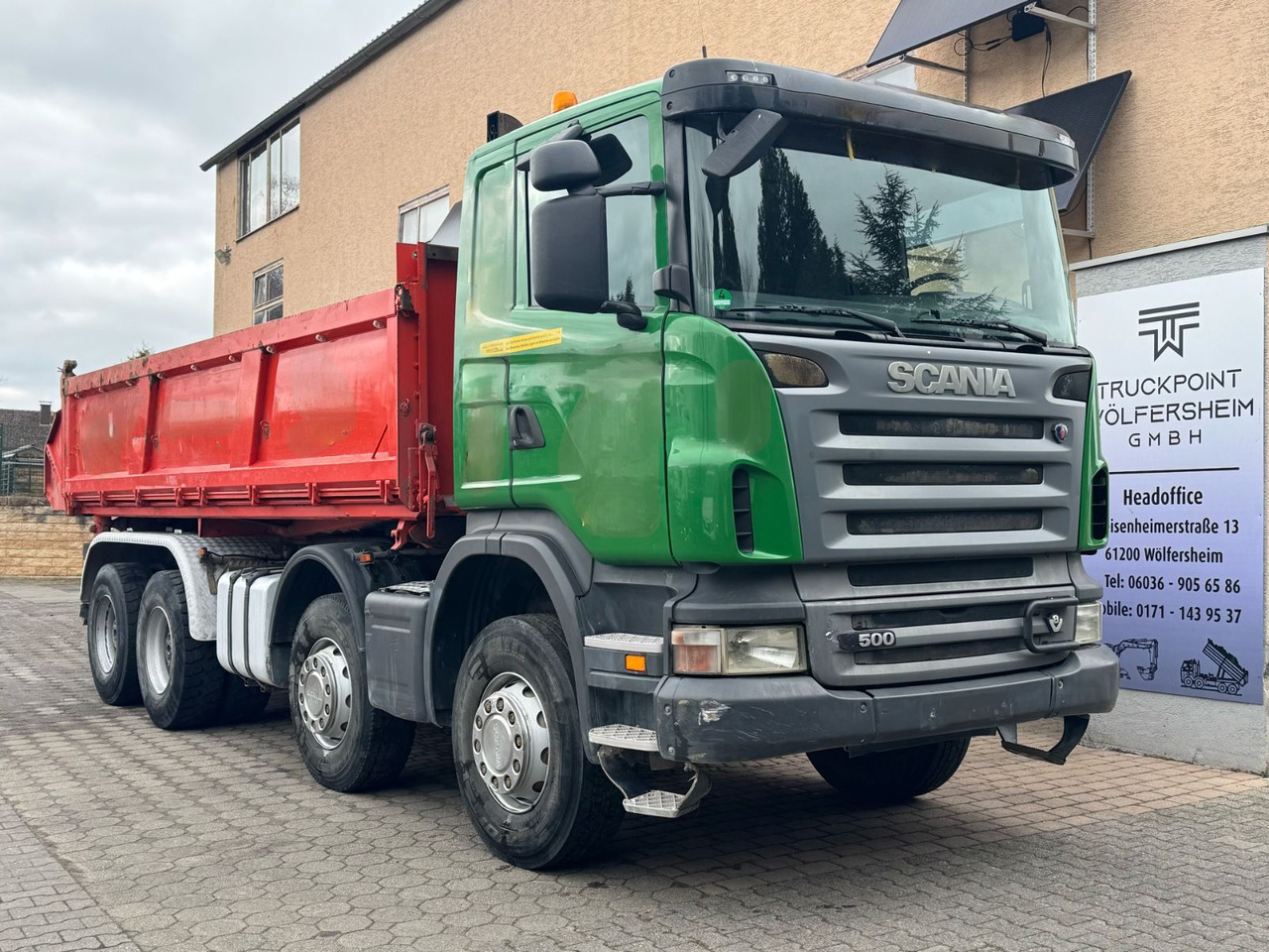 Scania R500/V8/BB/KLIMA/8x4/Dautel/Top-Zustand! - Самосвал: фото 1 Scania R500/V8/BB/KLIMA/8x4/Dautel/Top-Zustand! - Самосвал: фото 1