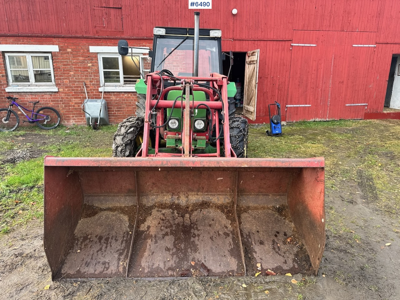 Трактор 1980 John Deere 1140 w/ Front loader and bucket.: фото 13