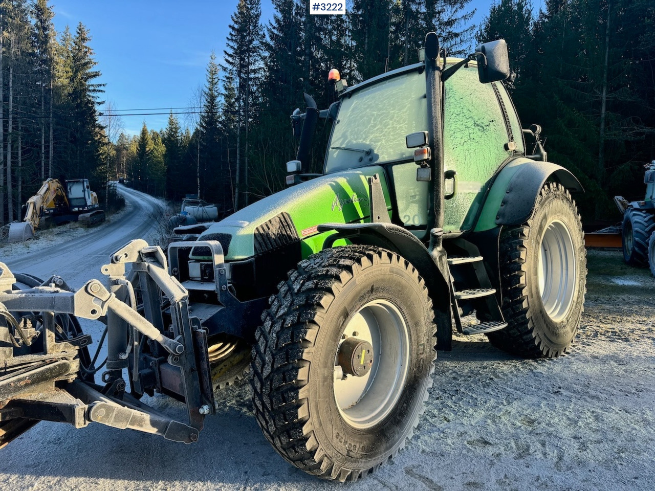 Трактор 2001 Deutz-Fahr Agrotron 120 4x4 tractor with front loader, 2 sets of tires, snowplow mount, and blade.: фото 7