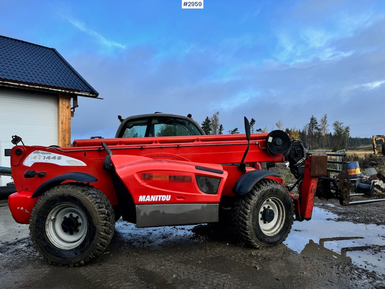 2009 Manitou MT 1440 Telescopic truck w/ Bucket, Pallet forks and Lifting jib в лизинг 2009 Manitou MT 1440 Telescopic truck w/ Bucket, Pallet forks and Lifting jib: фото 11