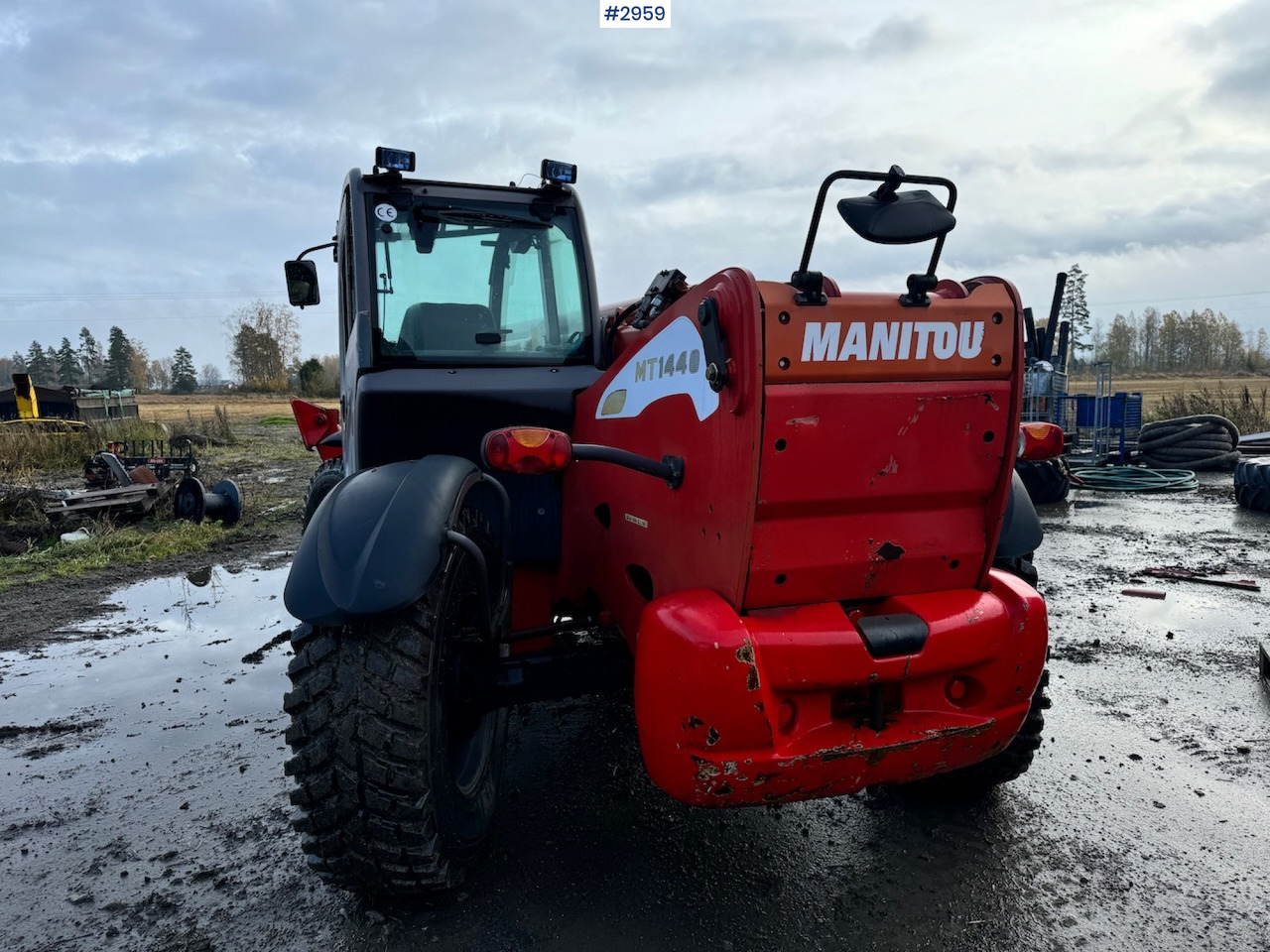 2009 Manitou MT 1440 Telescopic truck w/ Bucket, Pallet forks and Lifting jib в лизинг 2009 Manitou MT 1440 Telescopic truck w/ Bucket, Pallet forks and Lifting jib: фото 12