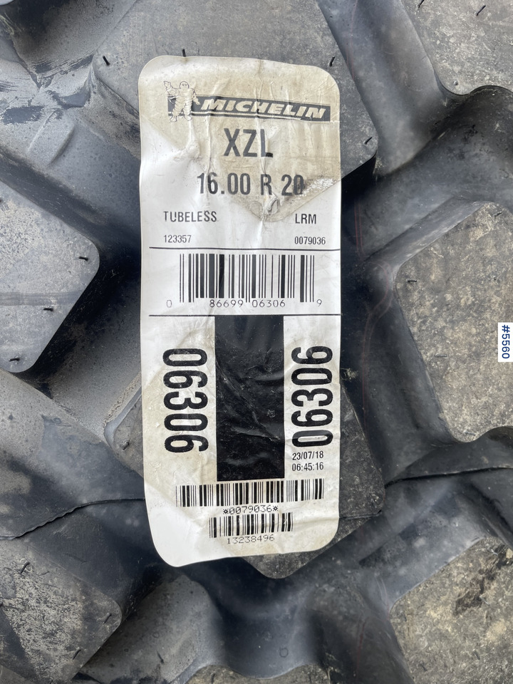 2018 Michelin XLZ 16.00 R20 Wheel Loader Tires - Шина для Погрузчиков: фото 4 2018 Michelin XLZ 16.00 R20 Wheel Loader Tires - Шина для Погрузчиков: фото 4