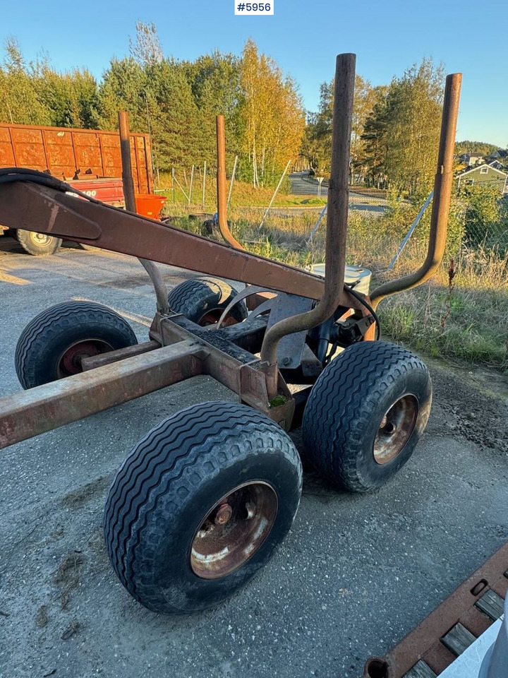 Прицеп лесовоз Logging trailer with Kesla crane: фото 8