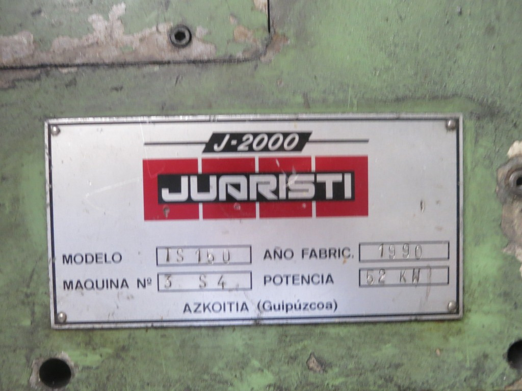 JUARISTI TS 150 - Металлообрабатывающий станок: фото 5 JUARISTI TS 150 - Металлообрабатывающий станок: фото 5