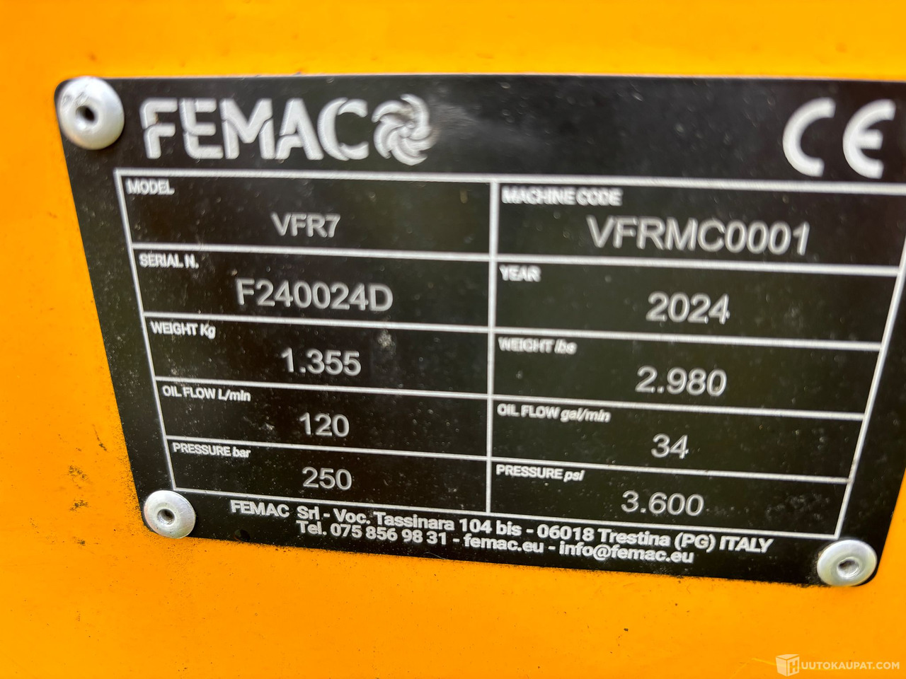 Puomimurskain FEMAC VF7. Vaihtoehto uudelle!, 2024, Sotkamo - Манипуляторная косилка: фото 4 Puomimurskain FEMAC VF7. Vaihtoehto uudelle!, 2024, Sotkamo - Манипуляторная косилка: фото 4