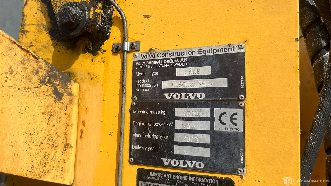 Volvo L60E, 2003, Hyvinkää - Строительная техника: фото 3 Volvo L60E, 2003, Hyvinkää - Строительная техника: фото 3