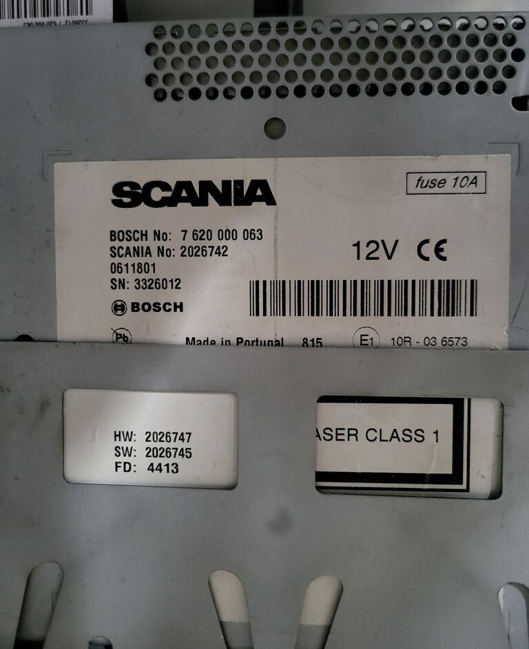 Scania Nawigacja Navi CD Bluetooth R 2026742 Scania SCANIA R 2026742 truck - Приборная панель для Грузовиков: фото 2 Scania Nawigacja Navi CD Bluetooth R 2026742 Scania SCANIA R 2026742 truck - Приборная панель для Грузовиков: фото 2