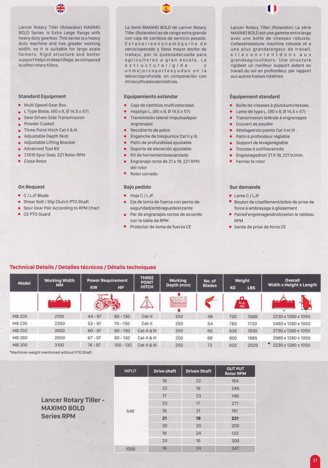 Lancer Maximo Bold 300 - Мотоблок: фото 4 Lancer Maximo Bold 300 - Мотоблок: фото 4