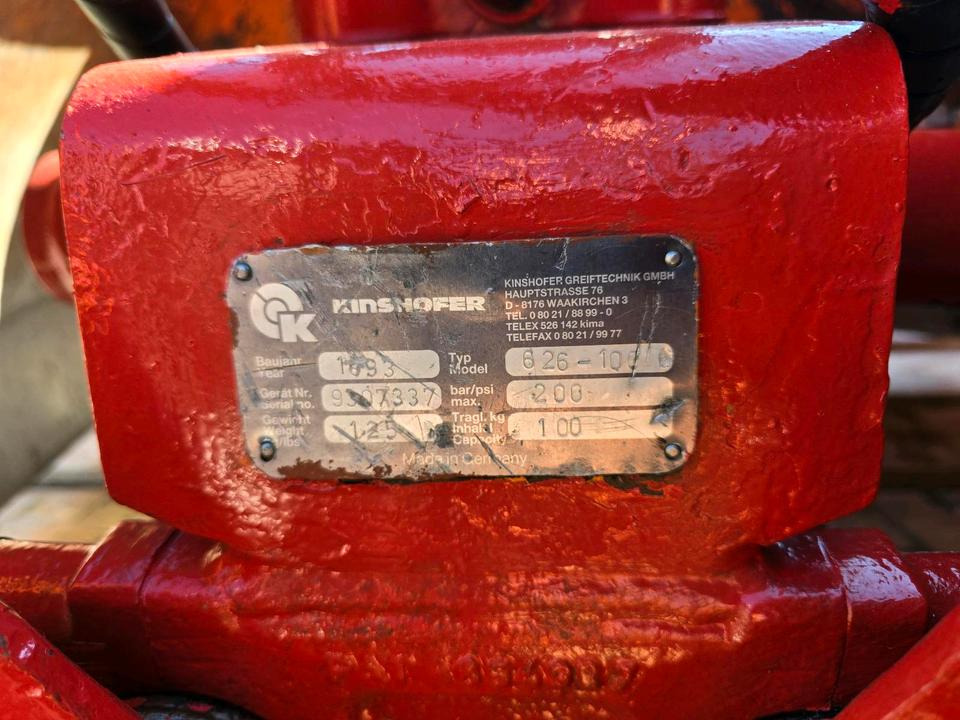 Kinshofer Zweischalengreifer Greifer für Palfinger PK 3700 A Kran Schaufel Greifer mit Drehservo - Грейферный ковш: фото 5 Kinshofer Zweischalengreifer Greifer für Palfinger PK 3700 A Kran Schaufel Greifer mit Drehservo - Грейферный ковш: фото 5
