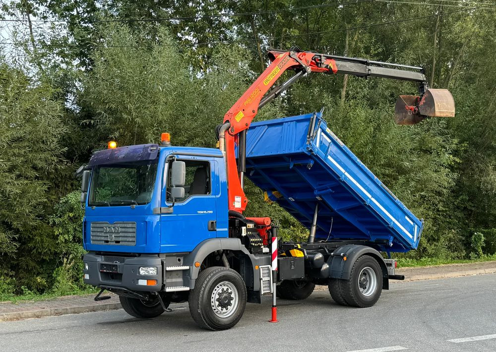 MAN * MAN 18 280 * KIPER WYWROTKA * 4x4 * HDS Palfinger 120 STAN BARDZO DOBRY * Sprowadzony - Самосвал: фото 1 MAN * MAN 18 280 * KIPER WYWROTKA * 4x4 * HDS Palfinger 120 STAN BARDZO DOBRY * Sprowadzony - Самосвал: фото 1