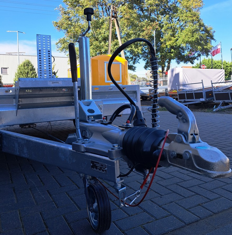 Новый Прицеп для спецтехники PRZYCZEPA LAWETA DO MINIKOPARKI KOPARKI 3 OSIE / MINI EXCAVATOR TRANSPORTER TRAILER 3 AXLES: фото 6