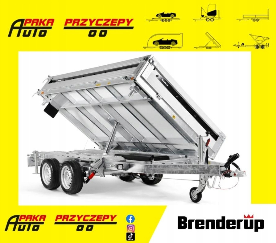 Wywrotka trójstronna 3,25x1,80 Brenderup 3500 / Three-way tipper 3,25x1,80 Brenderup 3500 - Самосвальный прицеп: фото 1 Wywrotka trójstronna 3,25x1,80 Brenderup 3500 / Three-way tipper 3,25x1,80 Brenderup 3500 - Самосвальный прицеп: фото 1
