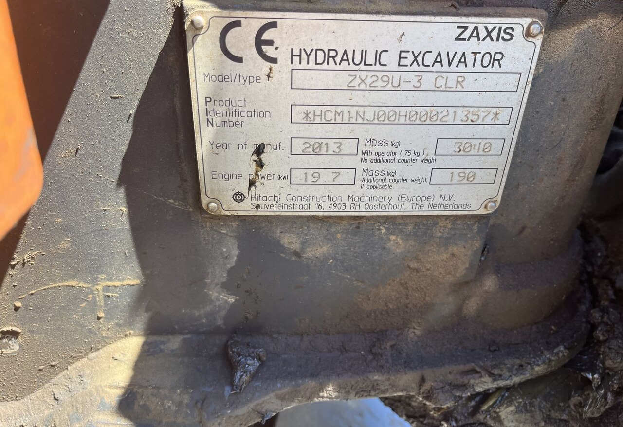 Hitachi ZX29 - Мини-экскаватор: фото 5 Hitachi ZX29 - Мини-экскаватор: фото 5