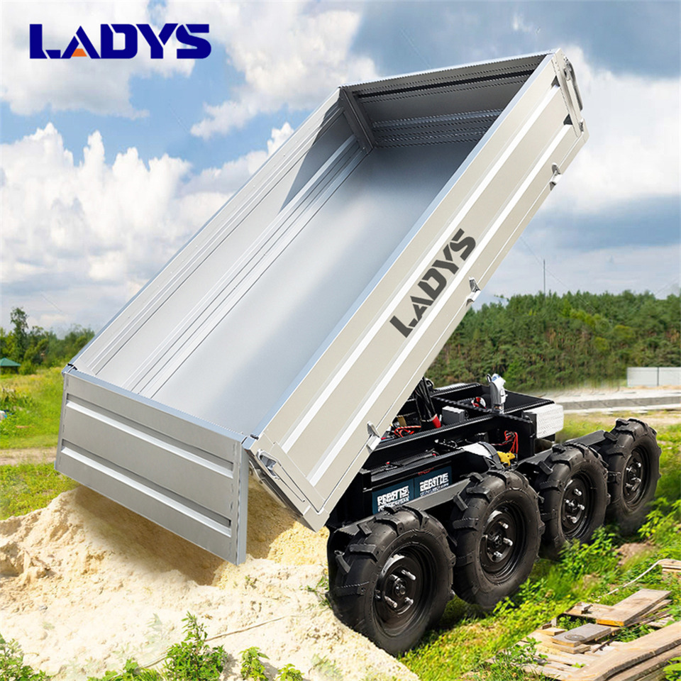 Новый Сельскохозяйственный прицеп-самосвал LADYS Electric Remote Control Transporter Agricultural Orchard Farm Electric Utv Dump Trailer Material Handling Equipment All Terrain Transport Vehicle: фото 10