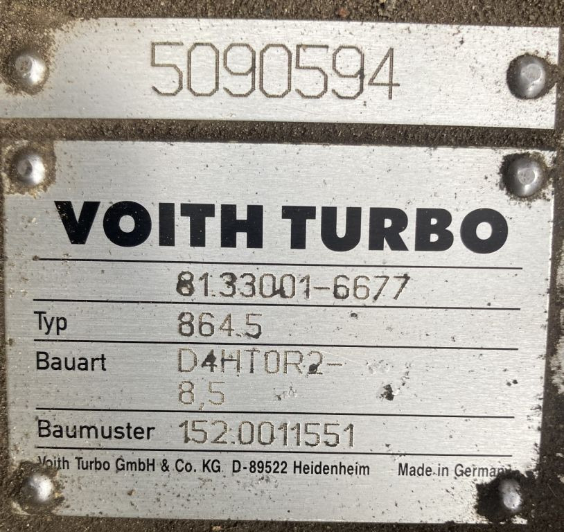MAN Voith 864.5 D4HT0R2 -8.5E MAN Lions City 81.33001-6677 Getriebe Diwa - Трансмиссия для Автобусов: фото 2 MAN Voith 864.5 D4HT0R2 -8.5E MAN Lions City 81.33001-6677 Getriebe Diwa - Трансмиссия для Автобусов: фото 2