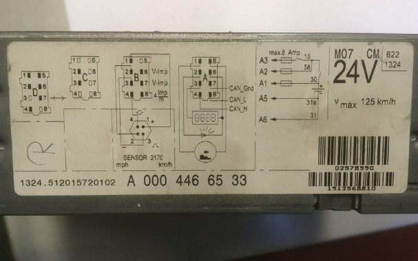 VDO VDO Kienzle Fahrtenschreiber 1324 Tacho Tachometer 24V - Электрическая система для Автобусов: фото 2 VDO VDO Kienzle Fahrtenschreiber 1324 Tacho Tachometer 24V - Электрическая система для Автобусов: фото 2