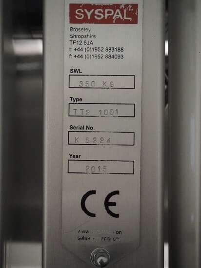 Пищевое оборудование Syspal eurobin tumbler TT2 1001: фото 8 Пищевое оборудование Syspal eurobin tumbler TT2 1001: фото 8