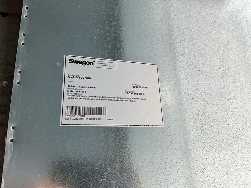 Swegon CLA B 800-900 - Ленточный конвейер: фото 5 Swegon CLA B 800-900 - Ленточный конвейер: фото 5